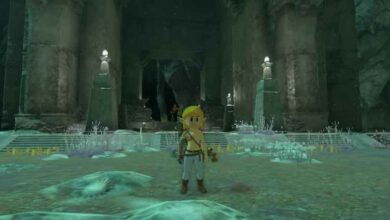 Ubicación de la gran mina central abandonada en TotK (Zelda's Tears of the Realm)