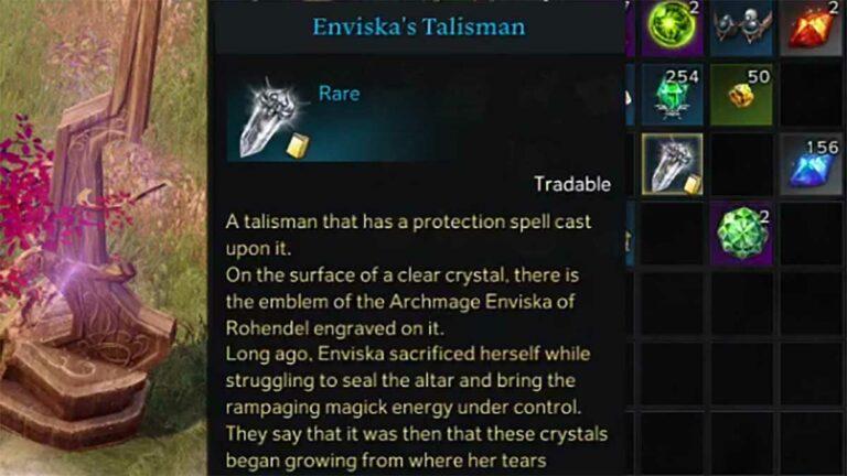 Cómo conseguir Talisman Enviska en Lost Ark
