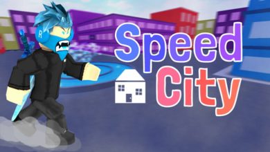 Roblox Speed City character running fast