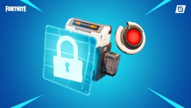 An electric lock in the Fortnite item shop.