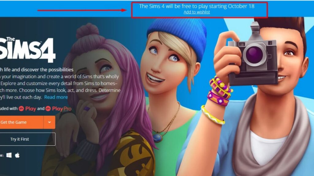 Sims 4 gratis para jugar